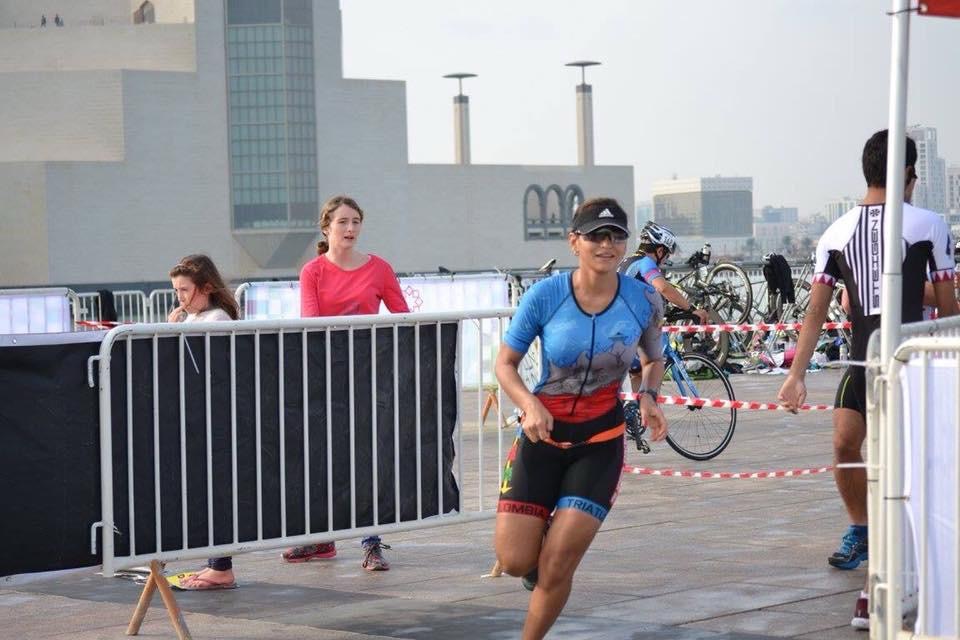 Running — Doha skyline